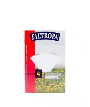 Filtropa Coffee Filter Papers (White) – Size 4 – 100 pack